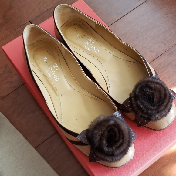 Valentino Mink Pom Flats - Picture 6 of 8